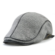 Knitted Beret Casquette Homme Leather